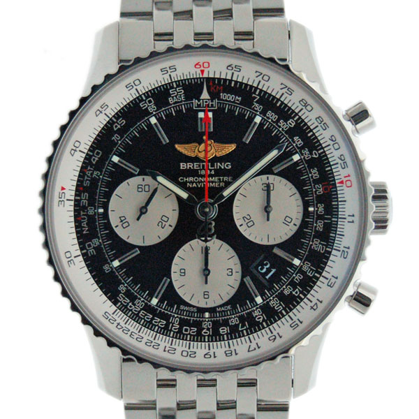 ブライトリング　BREITLING　ナビタイマー01　A022B01NP　自動巻　ブラック　SS　43mm　USED　中古