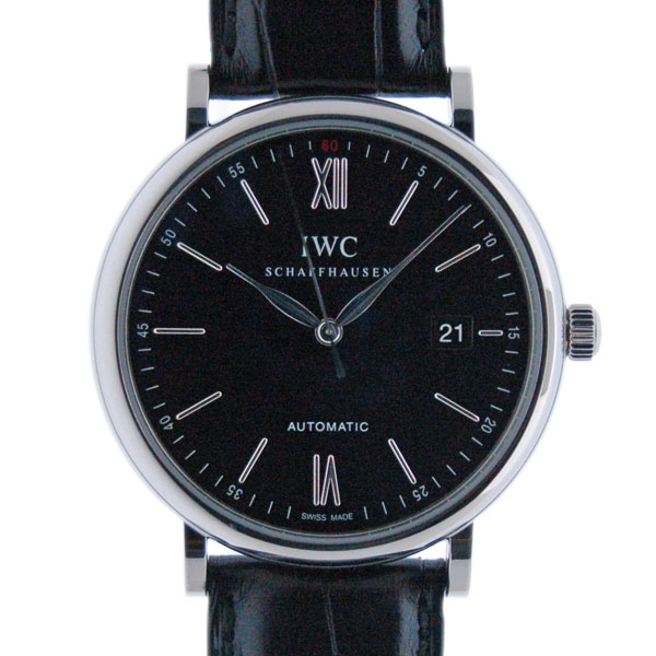 IWC　ポートフィノ　IW356502　メンズ　ブラック　USED　中古