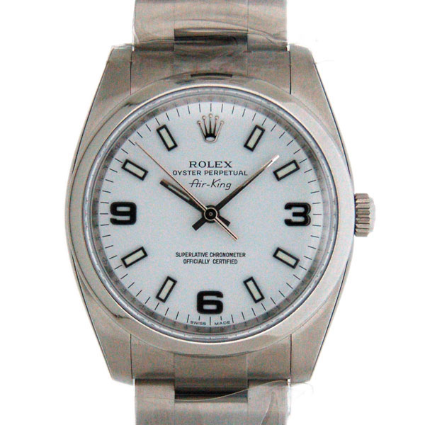 ロレックス　ROLEX　エアキング　Ref.114200　ホワイト369　自動巻　未使用