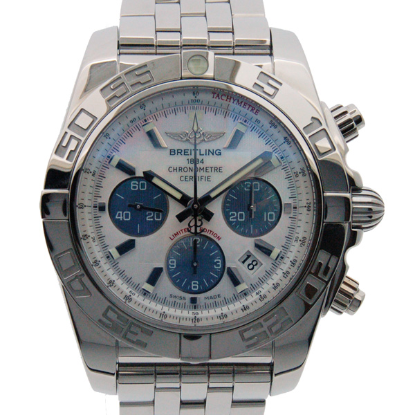 ブライトリング　BREITLING　クロノマット44　A011AJLPA　ホワイトシェル　SS　44mm　日本300本限定　USED　中古