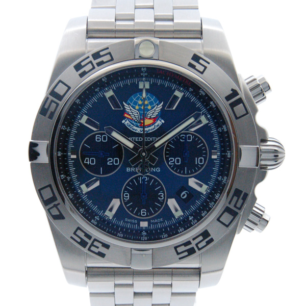ブライトリング　BREITLING　クロノマット44　ブルーインパルス　A013CBIPS　ブルー/ブラック　SS　44mm　日本400本限定　USED　中古