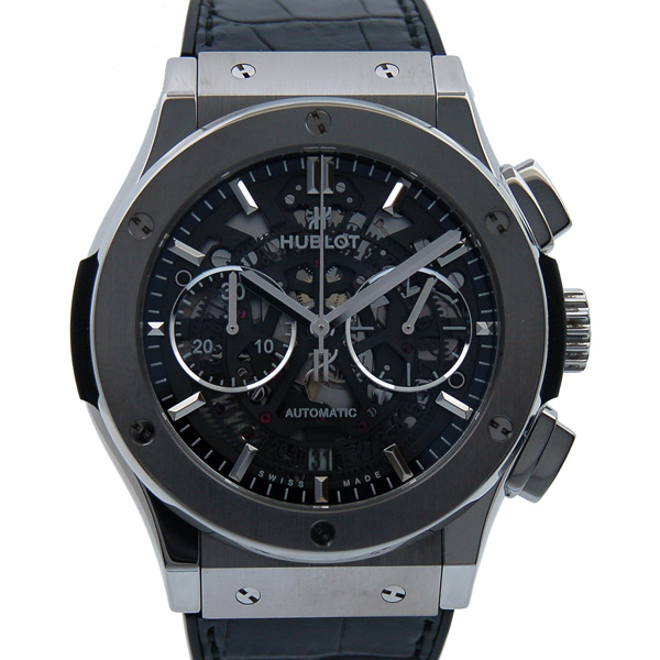 ウブロ　HUBLOT　クラシックフュージョン　アエロ　クロノグラフ　チタニウム　525.NX.0170.LR　USED　中古