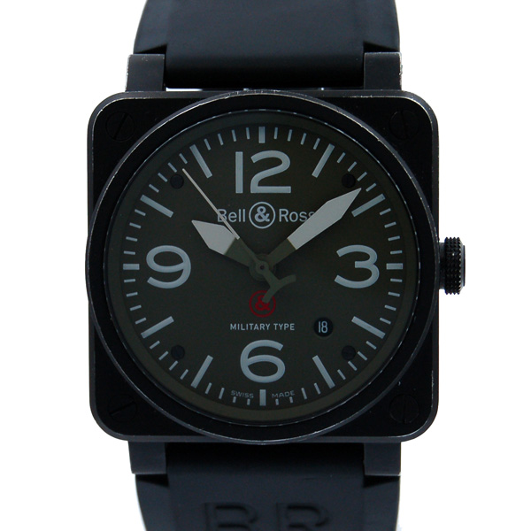 ベル＆ロス　BELL＆ROSS　BR03-92　ミリタリー　カーキ　PVD　42mm　自動巻　USED　中古