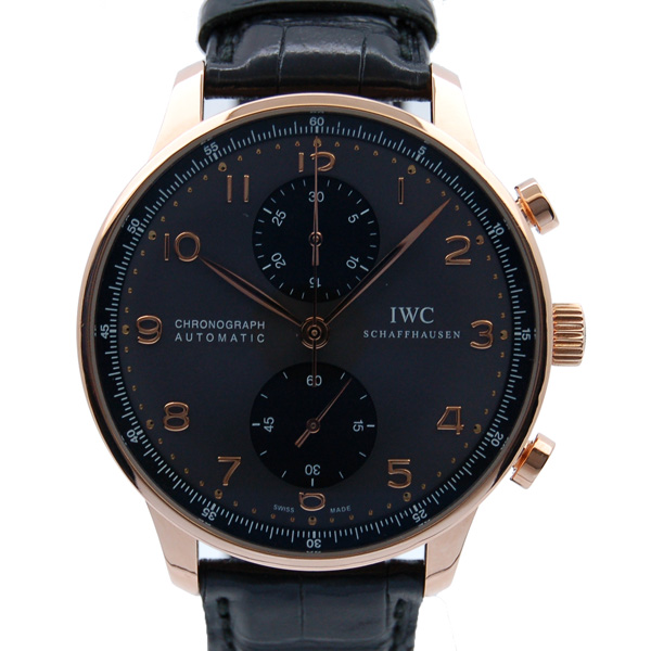 IWC　ポルトギーゼ　クロノグラフ　IW371482　18KRG　グレー　USED　中古