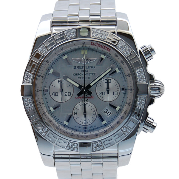 ブライトリング　BREITLING　クロノマット44　ダイヤベゼル　AB0110AA/G685　シェル文字盤　USED　中古
