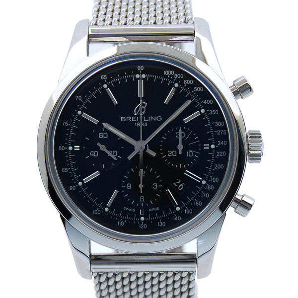ブライトリング　BREITLING　トランスオーシャン　クロノグラフ　A015B99OCA　ブラック　SS　43mm　自動巻　USED　中古