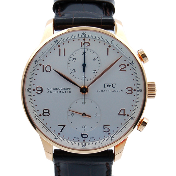 IWC　ポルトギーゼ　クロノグラフ　IW371402　18KPG　シルバー　USED　中古