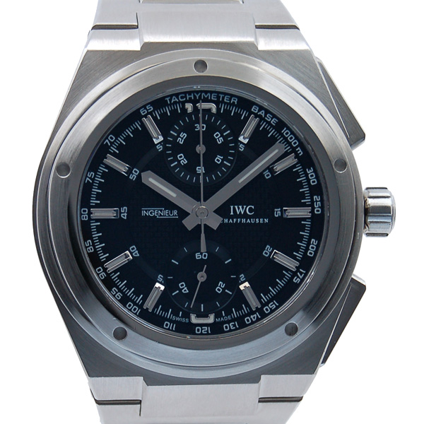 IWC　インジュニアクロノグラフ　IW372501　自動巻　SS　ブラック　USED　中古