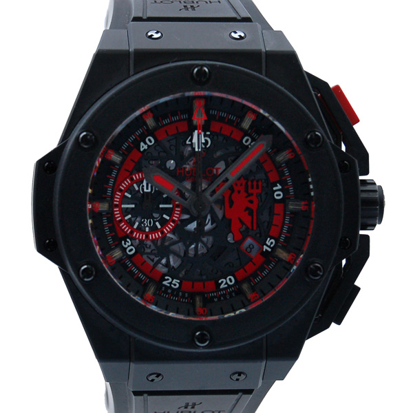 ウブロ　HUBLOT　キングパワー　レッドデビル　マンチェスター　716.CI.1129.RX.MAN11　世界500本限定　48mm　USED　中古