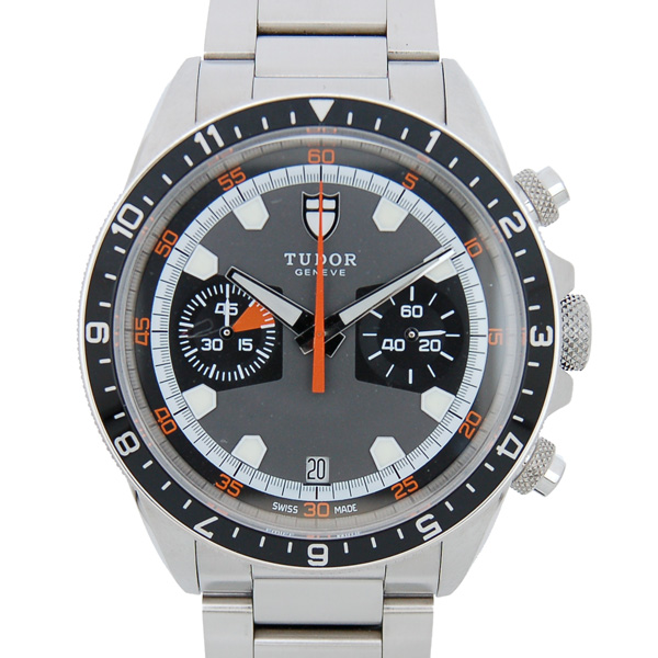 チューダー(チュードル)　TUDOR　ヘリテージクロノ　70330N　42mm　SS　自動巻　グレー　USED　中古