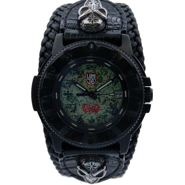 ルミノックス　LUMINOX　F-117　ナイトホークシリーズ2　3400　PVD　スカルカモフラージュ　BWLコラボ　中古