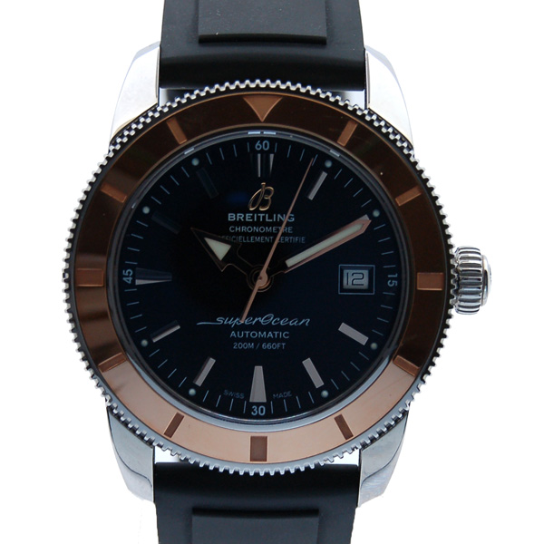 ブライトリング　BREITLING　スーパーオーシャンヘリテージ42　U170B61RPR　ブラック　18KPG×SS　42mm　USED　中古