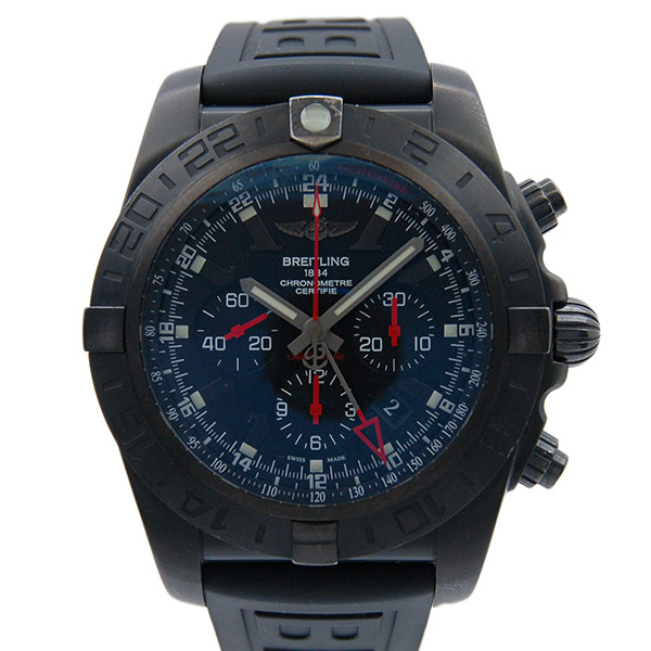 ブライトリング　BREITLING　クロノマットGMT　ブラックスティール　リミテッド　M041B78VRB　ブラック　47mm　世界1000本限定　USED　中古