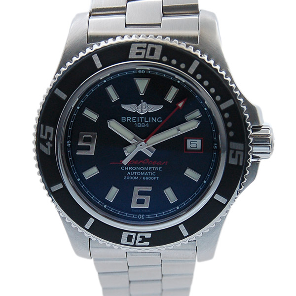 ブライトリング　BREITLING　スーパーオーシャン44　A188B76PSS　アビスレッド　44mm　ブレス　USED　中古