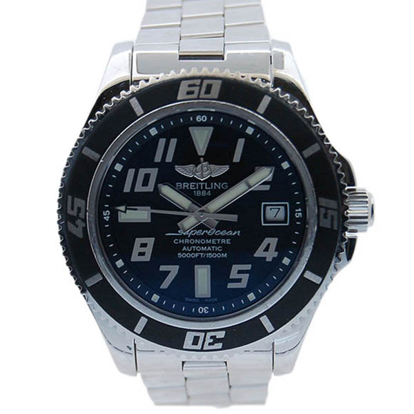 ブライトリング　BREITLING　エアロマリン スーパーオーシャン42  A187B28PRS　アビスブラック　42mm　SS　USED　中古