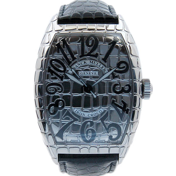 フランクミュラー　FRANCK MULLER　トノーカーベックス　アイアンクロコ　8880SC iron cro　革ベルト　USED　中古