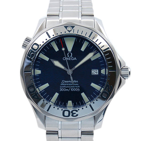 オメガ　OMEGA　シーマスター300　2255.80　SS　41mm　自動巻　ブルー　USED　中古