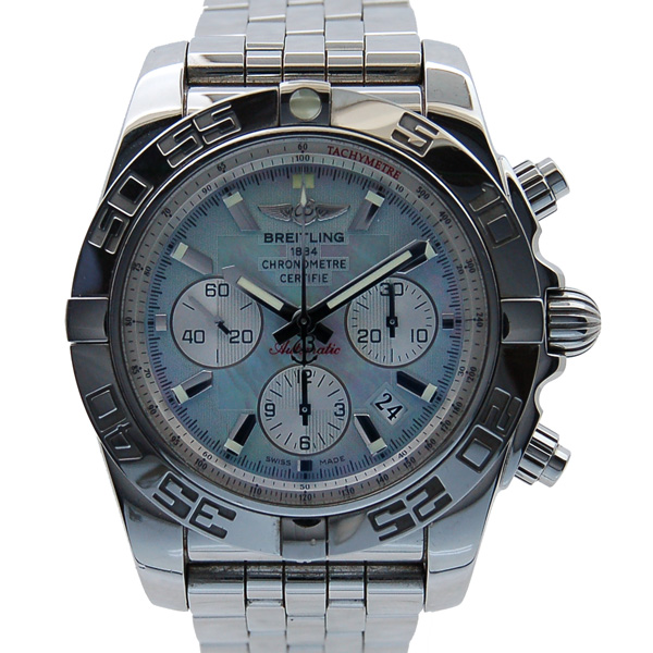 ブライトリング　BREITLING　クロノマット44　A011G85PA　グレーパール　SS　44mm　自動巻　USED　中古
