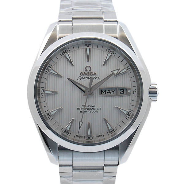 オメガ　OMEGA　シーマスター　アクアテラ　アニュアルカレンダー　231.10.43.22.02.001　メンズ　43mm　SS　シルバータペストリー　USED　中古