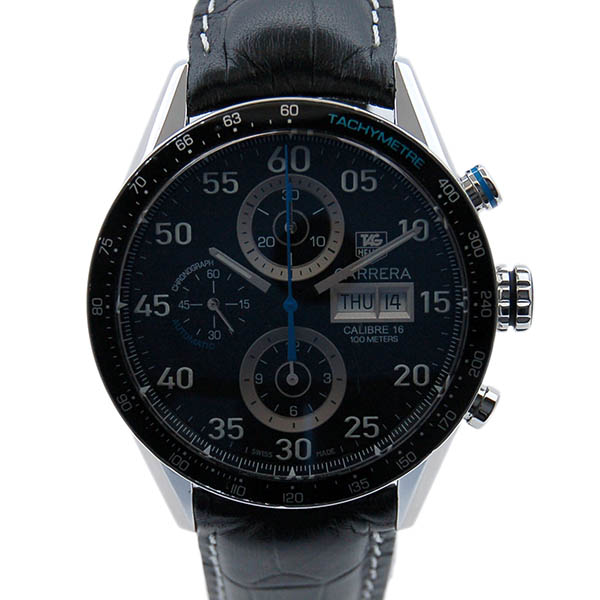 タグホイヤー　TAG HEUER　カレラ　タキメータークロノ　デイデイト　CV2A16.FC6272　300本限定　USED　中古
