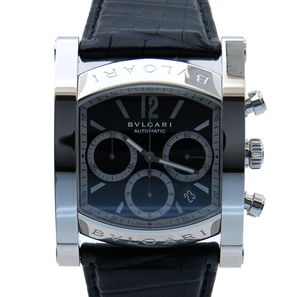 ブルガリ　BVLGARI　アショーマ　クロノグラフ　AA48BSLDCH　48mm　ブラック　アウトレット