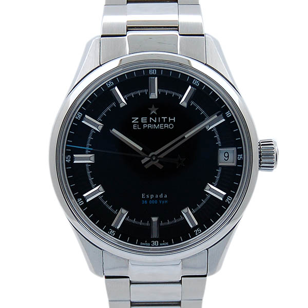 ゼニス　ZENITH　エルプリメロ　エスパーダ　03.2170.4650/21.M2170　SS　40mm　ブラック　USED　中古