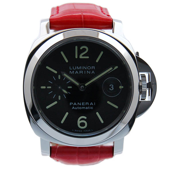 パネライ　PANERAI　ルミノールマリーナ　44mm　PAM00104　自動巻　SS　ブラック　革　USED　中古