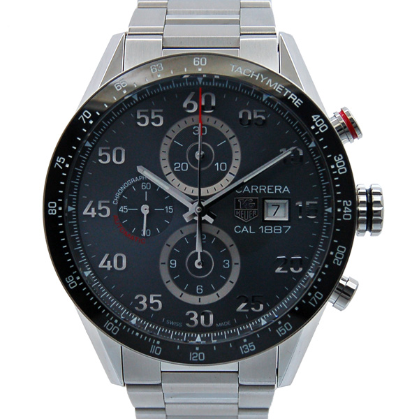 タグホイヤー　TAG HEUER　カレラタキメータークロノ　キャリバー1887　CAR2A11.BA0799　アンスラサイト　SS　43mm　USED　中古