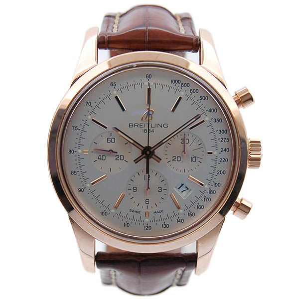 ブライトリング　BREITLING　トランスオーシャンクロノ　K18ゴールド　R015G38WBA　USED　中古