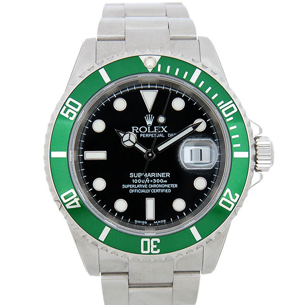 ロレックス　ROLEX　サブマリーナデイト　Ref.16610LV　グリーンベゼル　SS　300m防水　未使用
