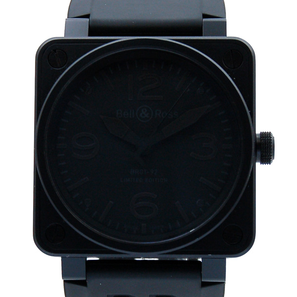 ベル＆ロス　BELL＆ROSS　BR01-92　ファントム　PVD　46mm　ラバーベルト　世界500本限定　USED　中古