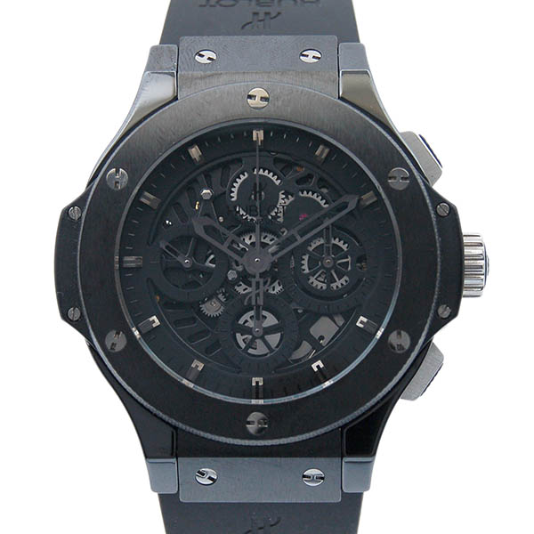 ウブロ　HUBLOT　ビッグバン　アエロバン　オールブラック　310.CM.1110.RX　世界500本限定　USED　中古