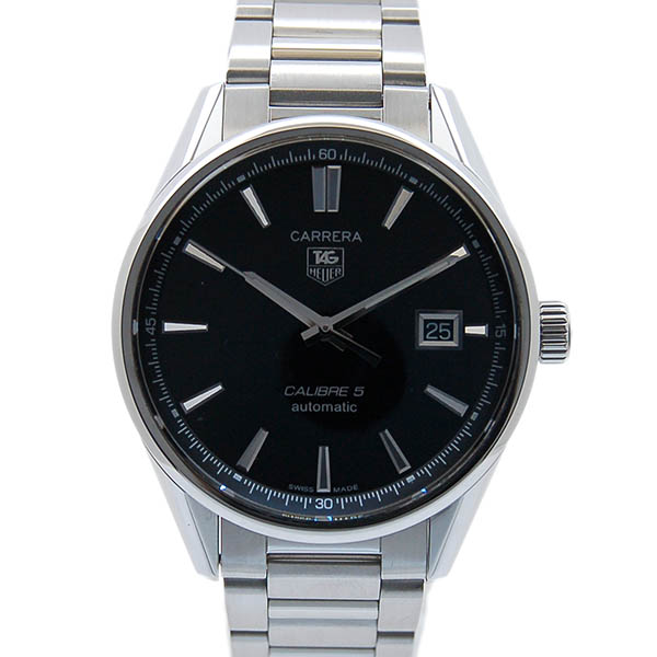 タグホイヤー　TAG HEUER　カレラ　キャリバー5　WAR211A.BA0782　SS　ブラック　39mm　USED　中古