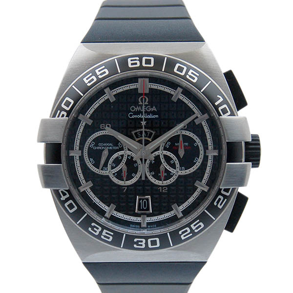 オメガ　OMEGA　コンステレーション　ダブルイーグル　クロノグラフ　121.32.44.52.01.001　SS　ブラック　44mm　未使用品