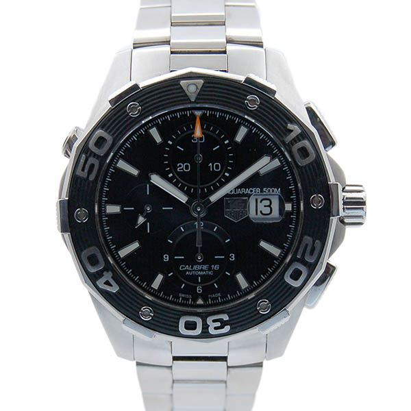 タグホイヤー　TAG HEUER　アクアレーサー　クロノグラフ　CAJ2110.BA0872　SS　44mm　ブラック　USED　中古