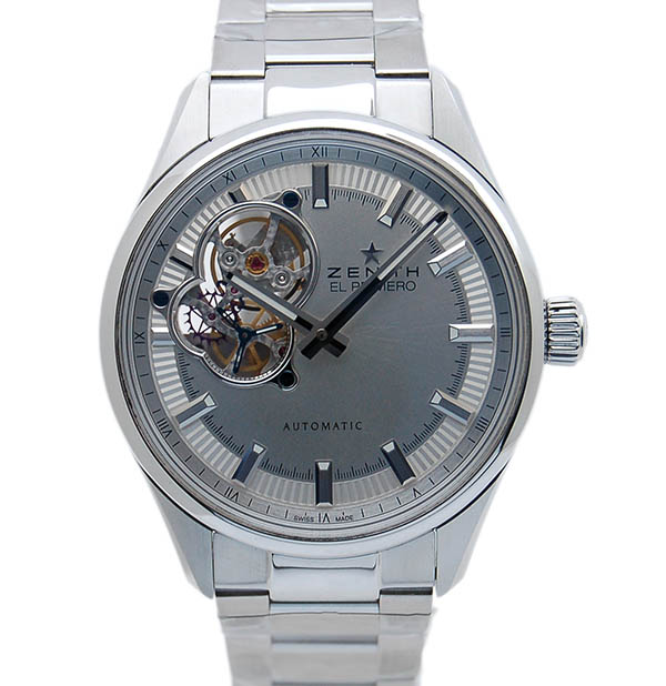 ゼニス　ZENITH　エル プリメロ シノプシス 03.2170.4613/02.M2170　SS　シルバー　中古