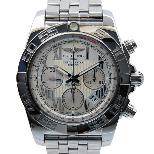ブライトリング　BREITLING　クロノマット44　A011G76PA　シエラシルバーローマ　SS　43,5mm　USED　中古