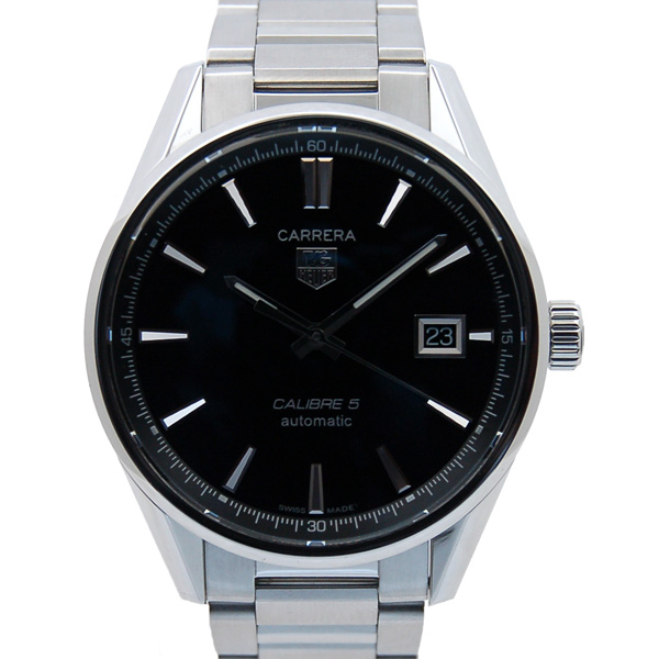 タグホイヤー　TAG HEUER　カレラ　キャリバー5　WAR211A.BA0782　SS　ブラック　39mm　USED　中古