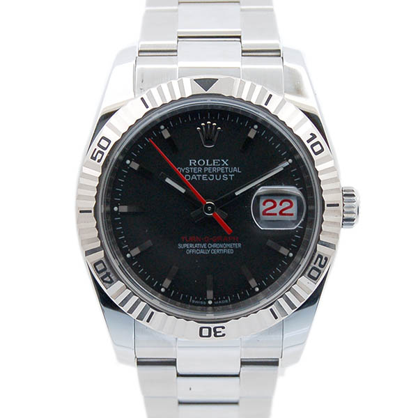 ロレックス　ROLEX　ターノグラフ　Ref.116264　SS　ブラック　M番　USED　中古