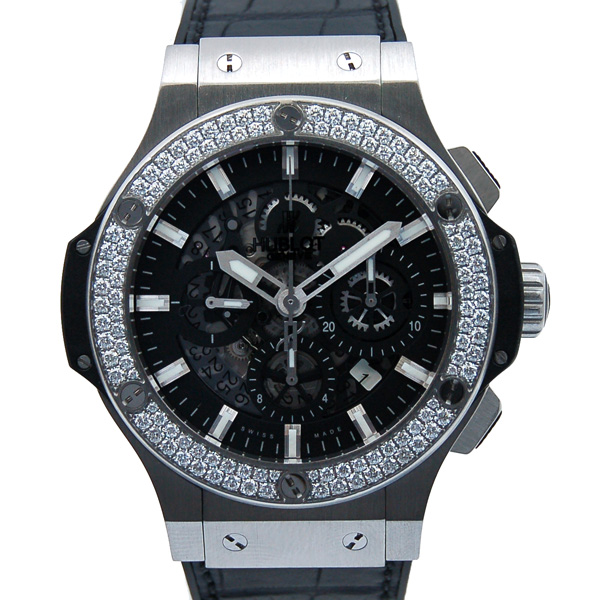 ウブロ　HUBLOT　ビッグバン　アエロバン　ベゼルダイヤ　311.SX.1170.GR.1104　SS　44mm　USED　中古