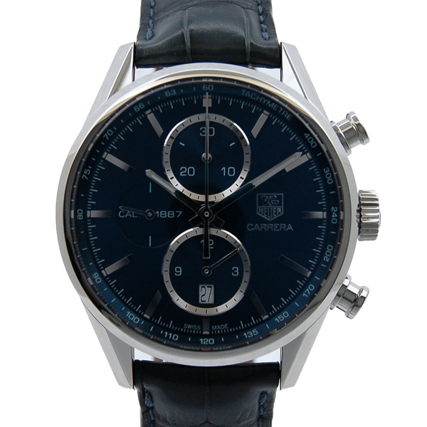 タグホイヤー　TAG HEUER　カレラクロノ　キャリバー1887　CAR2115.FC6292　41mm　SS　ブルー　USED　中古