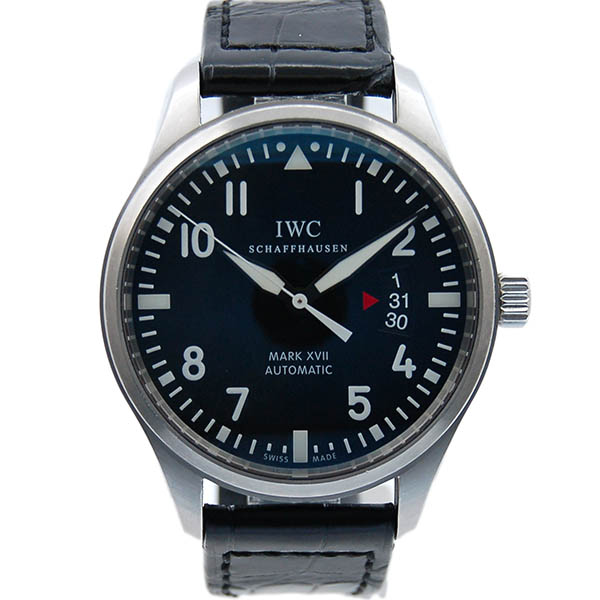 IWC　マーク17　IW326501　ブラック　SS　41mm　革　USED　中古