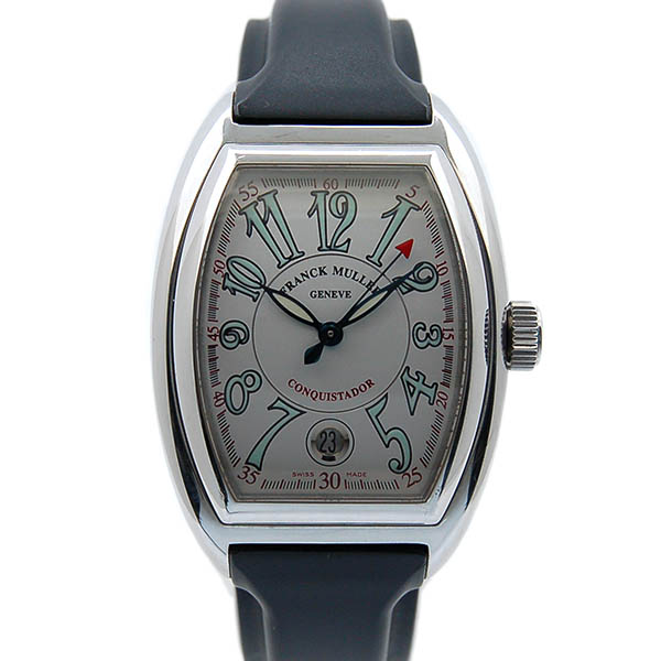 フランクミュラー　FRANCK MULLER　コンキスタドール　8000SC　自動巻き　日本限定60本　シルバー　USED　中古