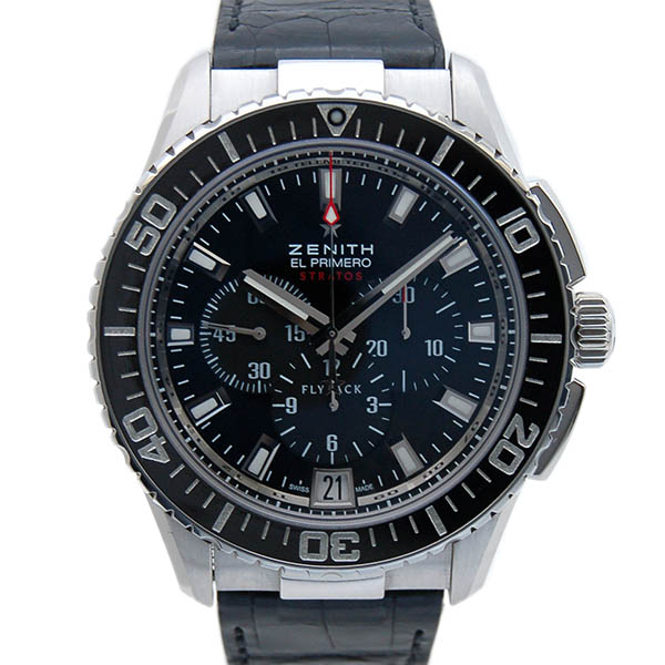ゼニス　ZENITH　エルプリメロ　ストラトス　フライバック　03.2060.405/21.C714　SS　45,5mm　自動巻　USED　中古