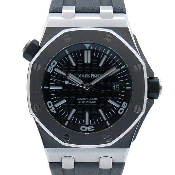 オーデマ・ピゲ　AUDEMARS PIGUET　ロイヤルオーク　オフショアダイバー　15703ST.OO.A002CA.01　ブラック　SS　42mm　USED　中古