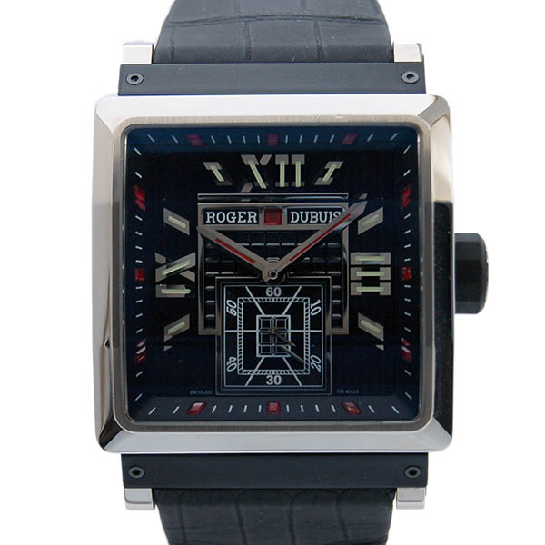 ロジェ・デュブイ　ROGER DUBUIS　キングスクエア　RDDBKS0001　K18WG　革ベルト　世界28本限定　USED　中古
