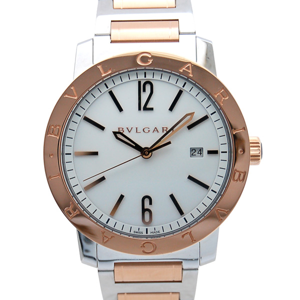 ブルガリ　BVLGARI　ブルガリブルガリ　BB41WSPGD　メンズ　ホワイト　未使用品