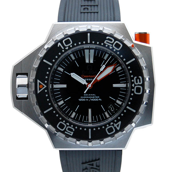 オメガ　OMEGA　シーマスタープロプロフ1200　224.32.55.21.01.001　ブラック　SS　ラバー　USED　中古