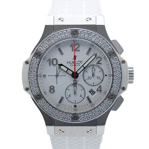 ウブロ　HUBLOT　ビッグバン　サンモリッツ　ベゼルダイヤ　301.SE.230.RW.114　ホワイト　44mm　USED　中古