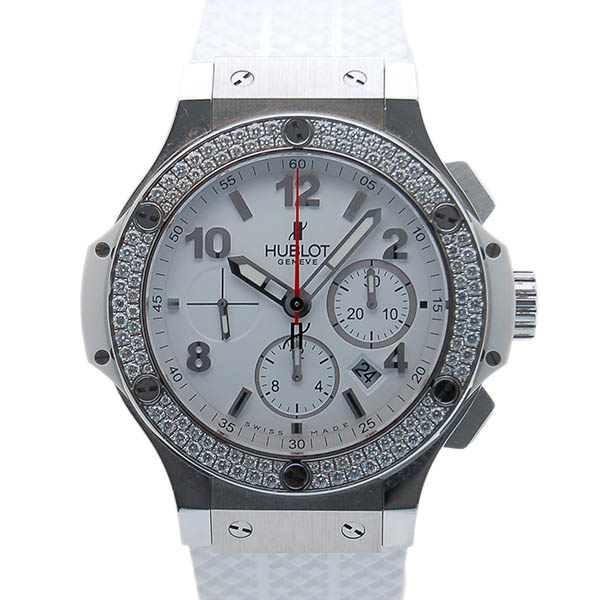 ウブロ　HUBLOT　ビッグバン　サンモリッツ　ベゼルダイヤ　301.SE.230.RW.114　ホワイト　44mm　USED　中古